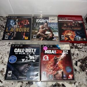 PlayStation 3 Video Game Collection Mortal Combat Call of Duty NBA and more